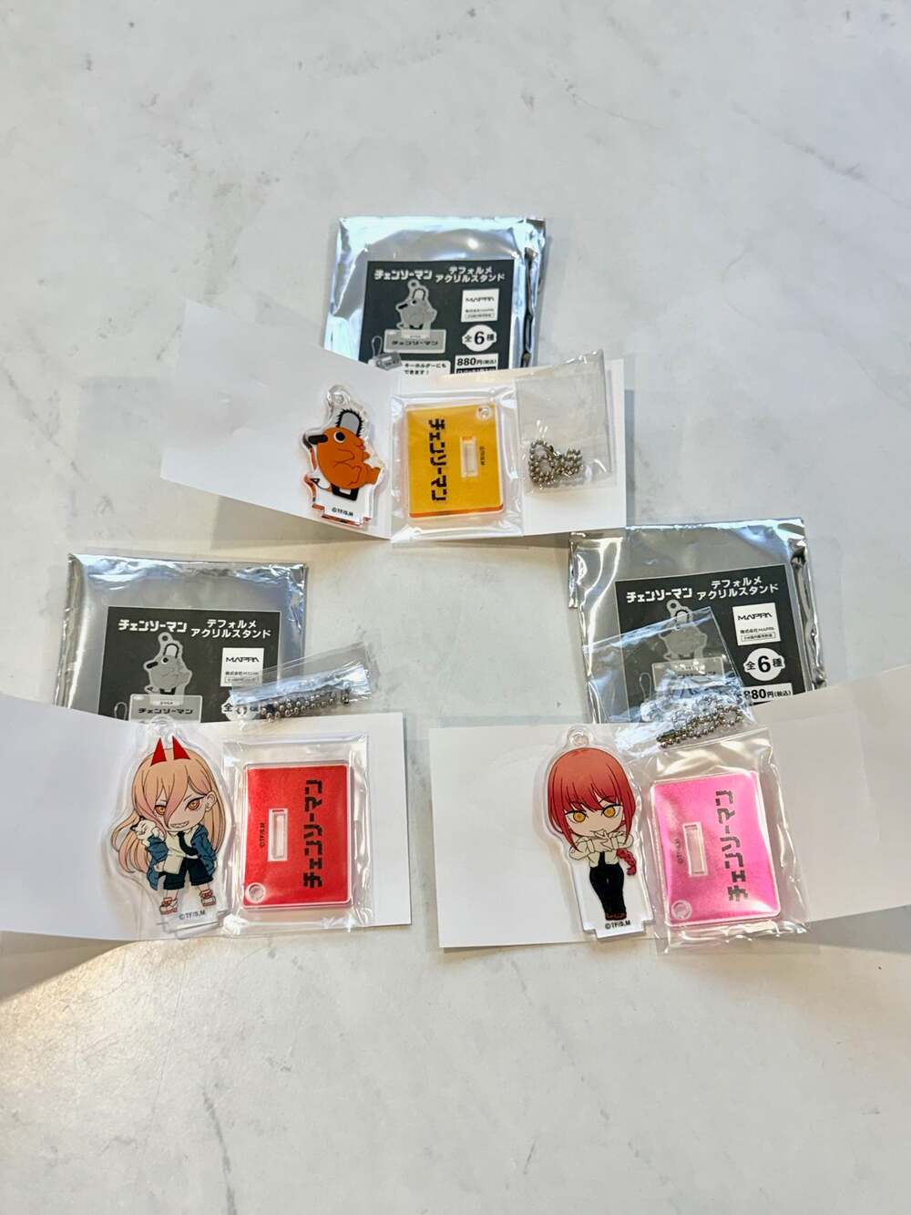 Chainsaw Man SEGA Acrylic Stand Keychain Lot Power Makima Pochita Japan New